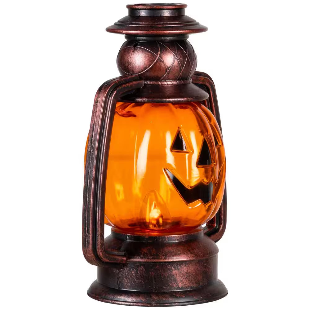 Set of 3 16.5-Inch Flickering Pumpkin Halloween Pathway Lanterns