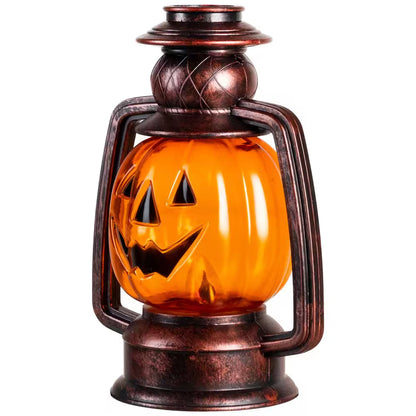 Set of 3 16.5-Inch Flickering Pumpkin Halloween Pathway Lanterns